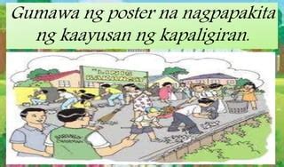 malinis na komunidad easy drawing|Esp yunit ii aralin 9 kaaya ayang kapaligiran, .